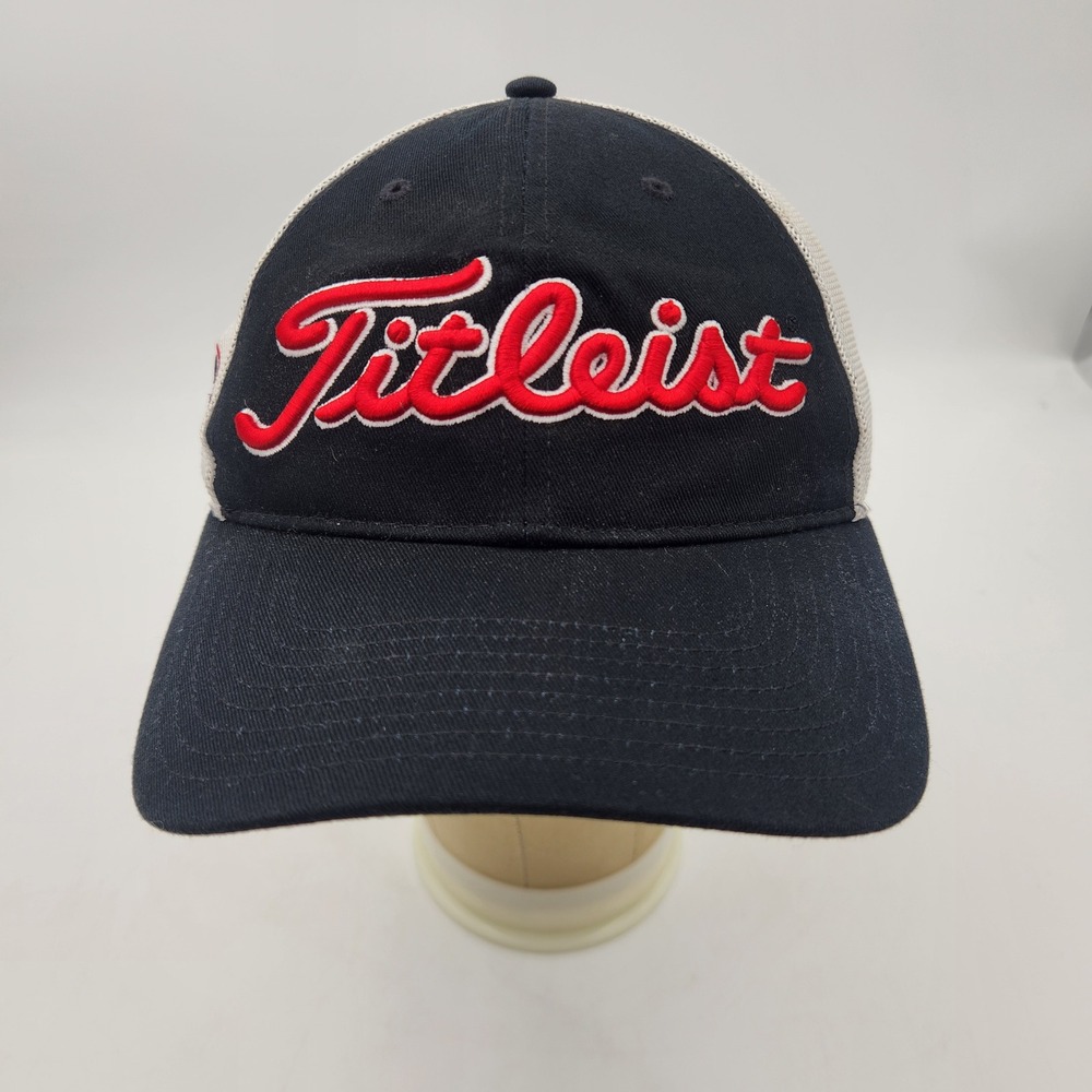 Titleist 47 Brand Georgia Bulldog Trucker Hat Black White Snapback Golf Cap OSFA
